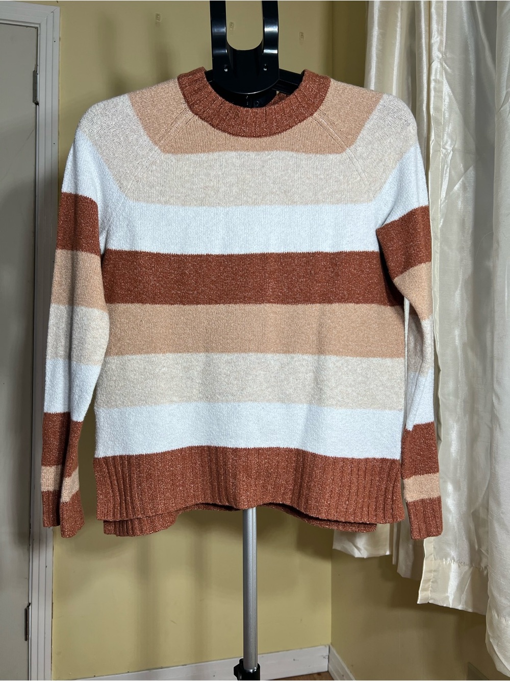 Time and Tru Women’s Striped Crewneck Sweater – Size Small (4-6)